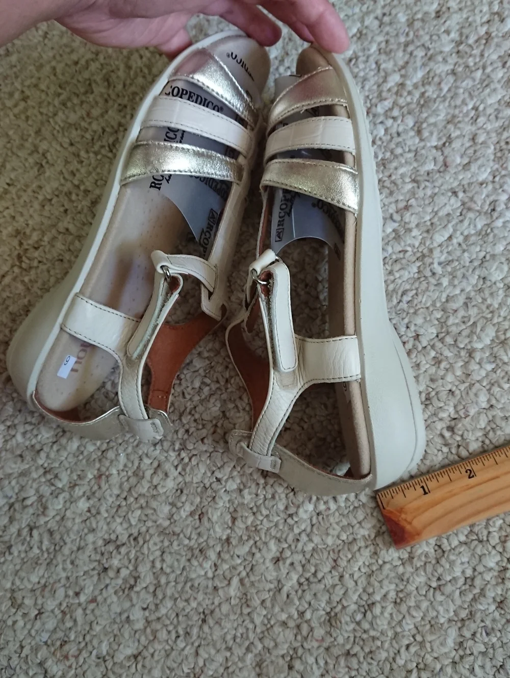 Hotter Solei gladiator interlaced leather strap Sandal size 6.5 Made in England